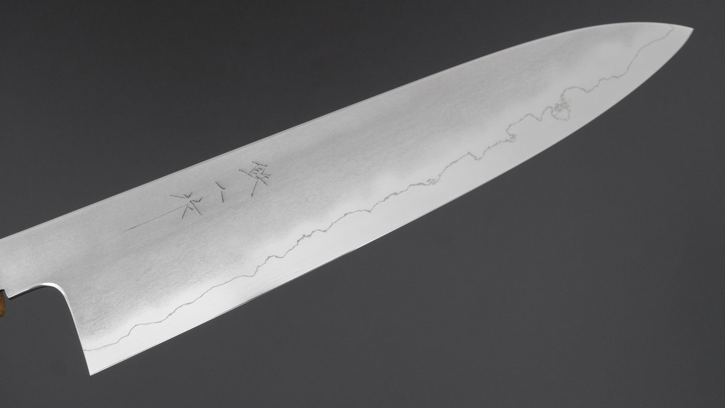 Tetsujin Silver #3 Kasumi Gyuto 240mm Yakusugi Cedar Handle