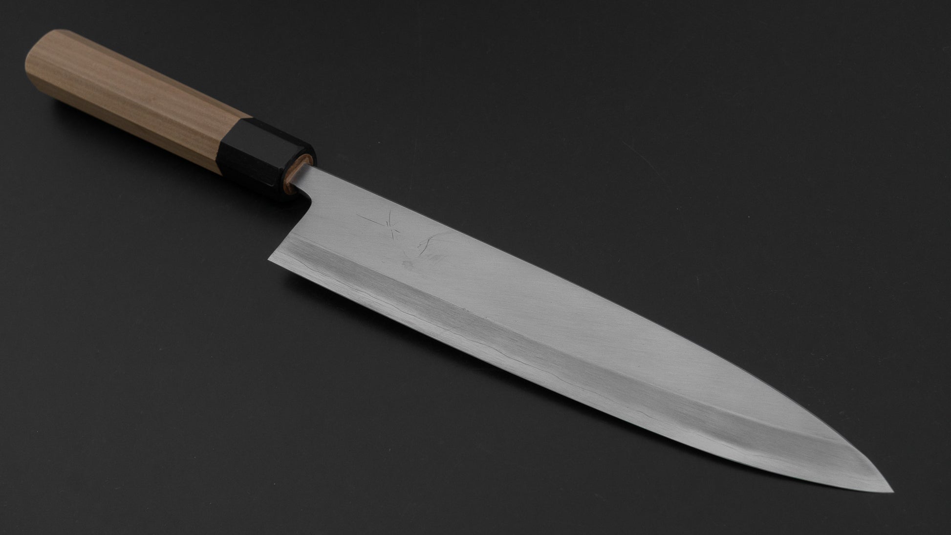 Hitohira Kikuchiyo Mosuke Silver #3 Mioroshi Deba 240mm Ho Wood Handle