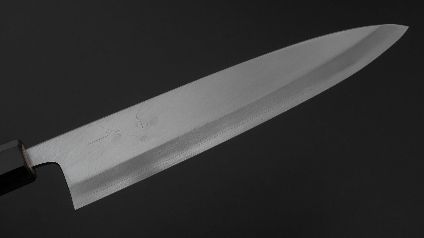 Hitohira Kikuchiyo Mosuke Silver #3 Mioroshi Deba 240mm Ho Wood Handle