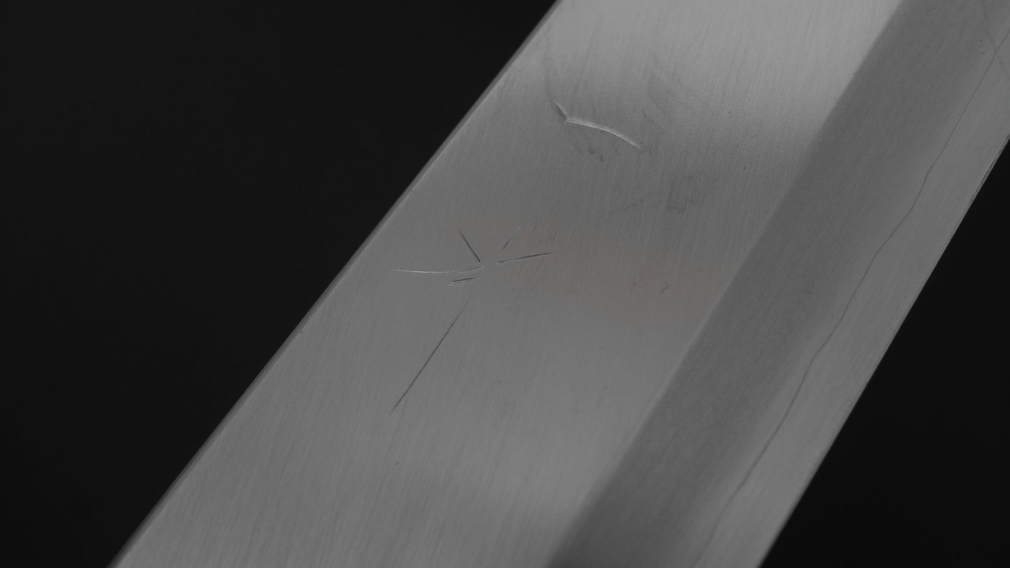 Hitohira Kikuchiyo Mosuke Silver #3 Mioroshi Deba 240mm Ho Wood Handle