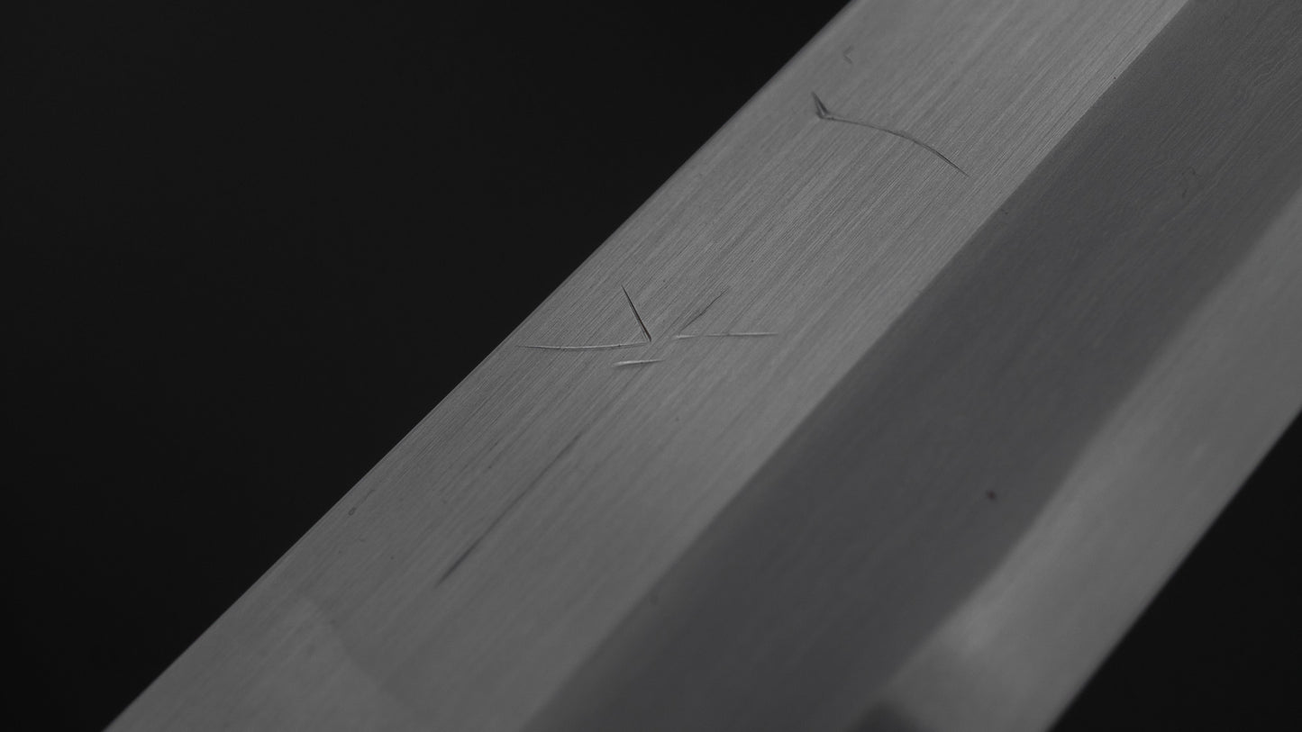 Hitohira Togashi White #1 Tachi Kiritsuke Yanagiba 300mm Ebony Handle (Saya)