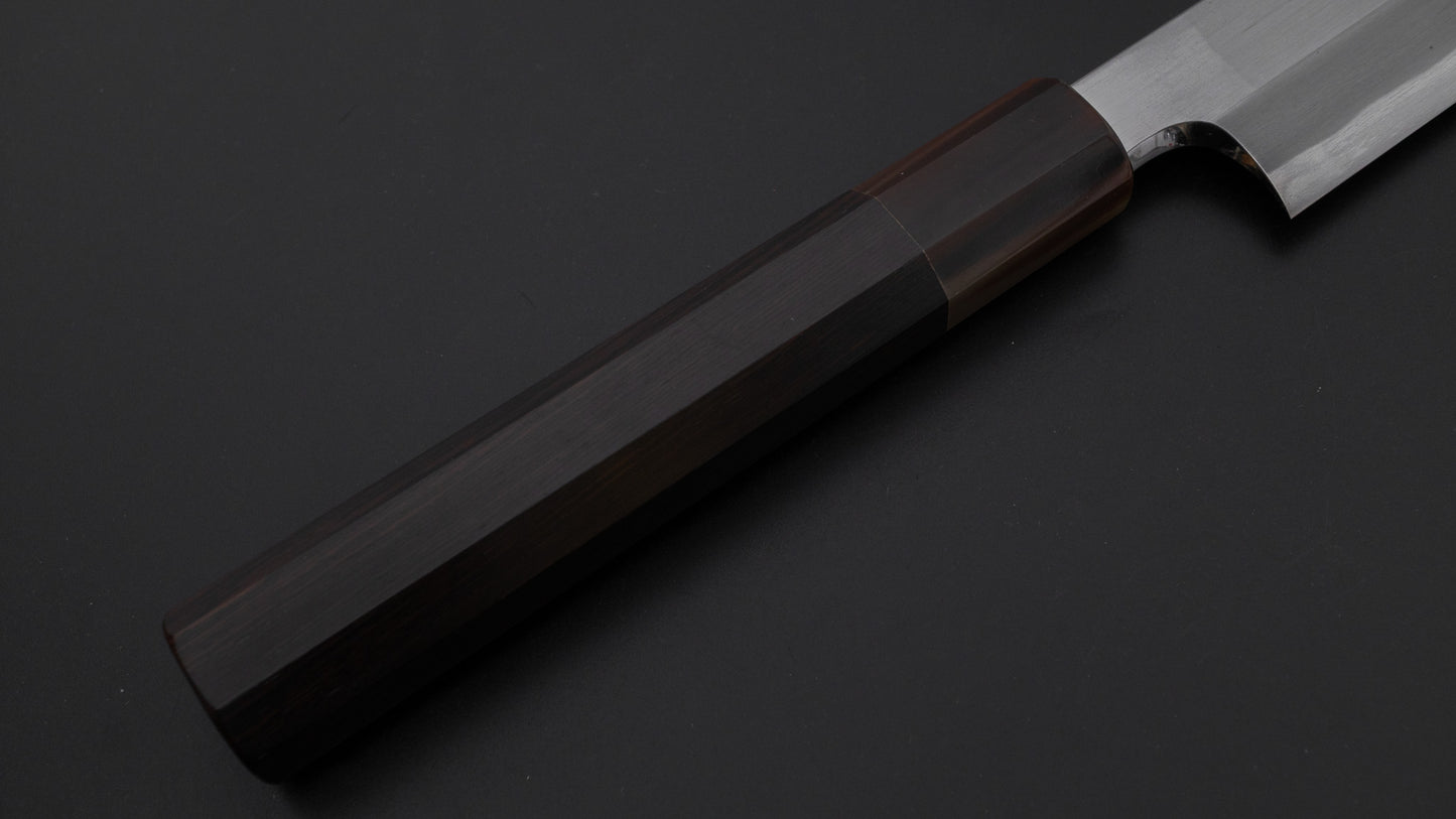 Hitohira Togashi White #1 Tachi Kiritsuke Yanagiba 300mm Ebony Handle (Saya)