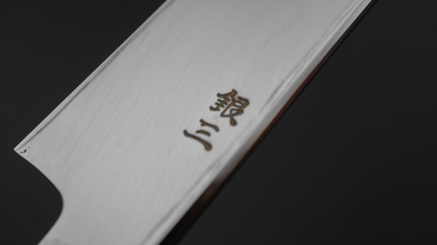 Hitohira Kikuchiyo Mosuke Silver #3 Mirror Polished Yanagiba 270mm Ebony Handle (Saya)