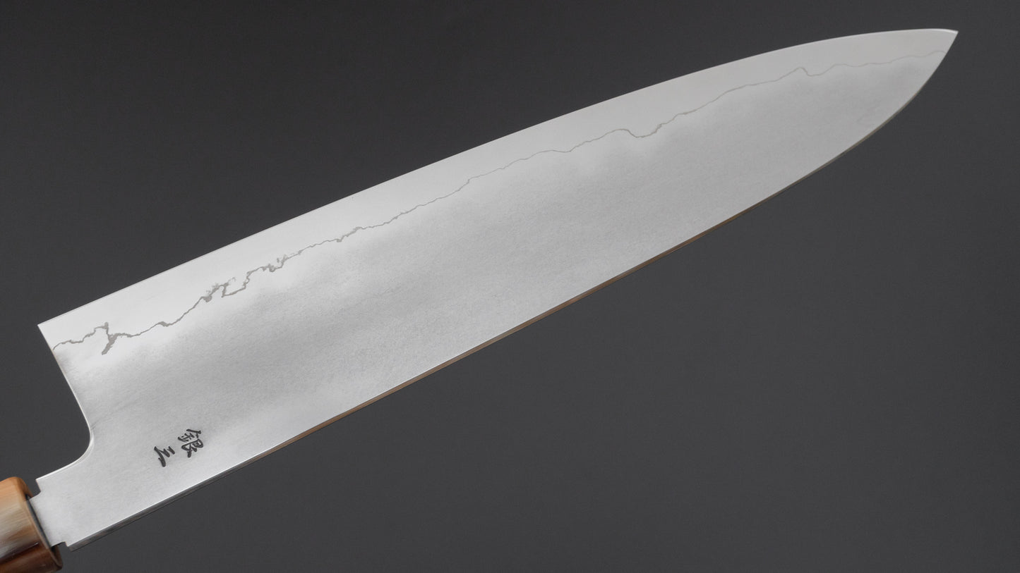 Tetsujin Silver #3 Kasumi Gyuto 270mm Taihei Makassar Ebony Handle