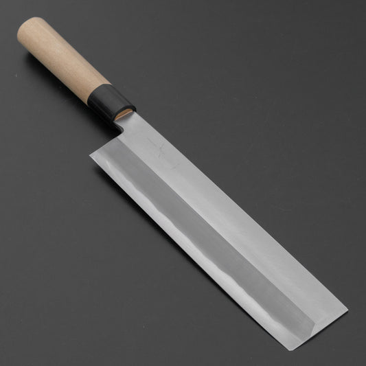 Hitohira Togashi White #2 Usuba 240mm Ho Wood Handle (D-Shape/ Saya)
