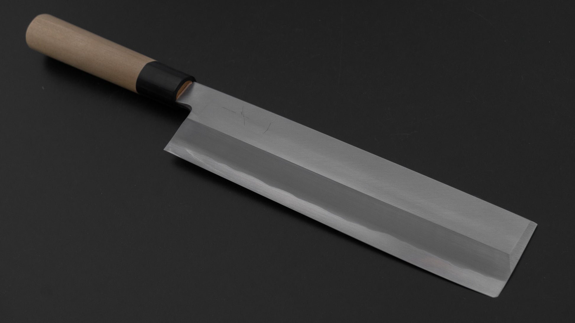 Hitohira Togashi White #2 Usuba 240mm Ho Wood Handle (D-Shape/ Saya)