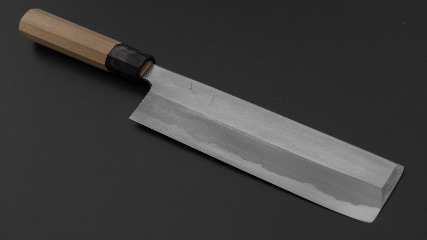 Hitohira Tanaka Mosuke Blue #1 Usuba 210mm Ho Wood Handle (Saya)