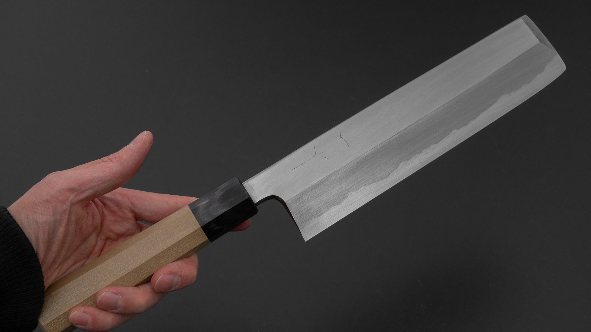 Hitohira Tanaka Mosuke Blue #1 Usuba 210mm Ho Wood Handle (Saya)