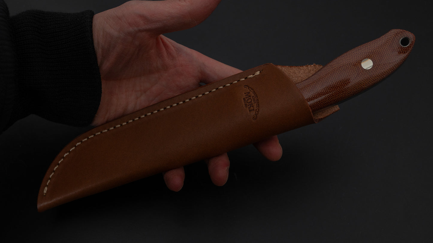 モキナイフ バーグ ナチュラルブラウンハンドル