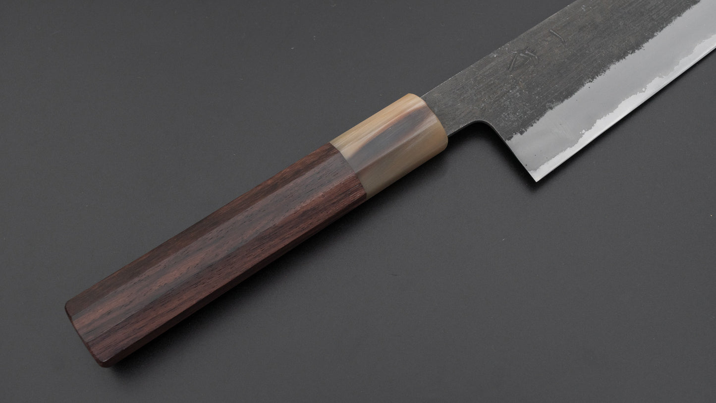 Hitohira Hinode Nashiji White #2 Stainless Clad Gyuto 240mm Taihei Rosewood Handle