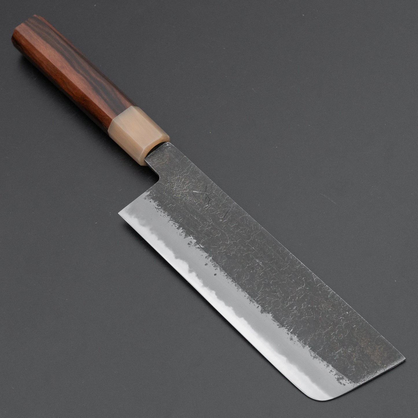 Hitohira Hinode Nashiji White #2 Nakiri 165mm Ebony Handle