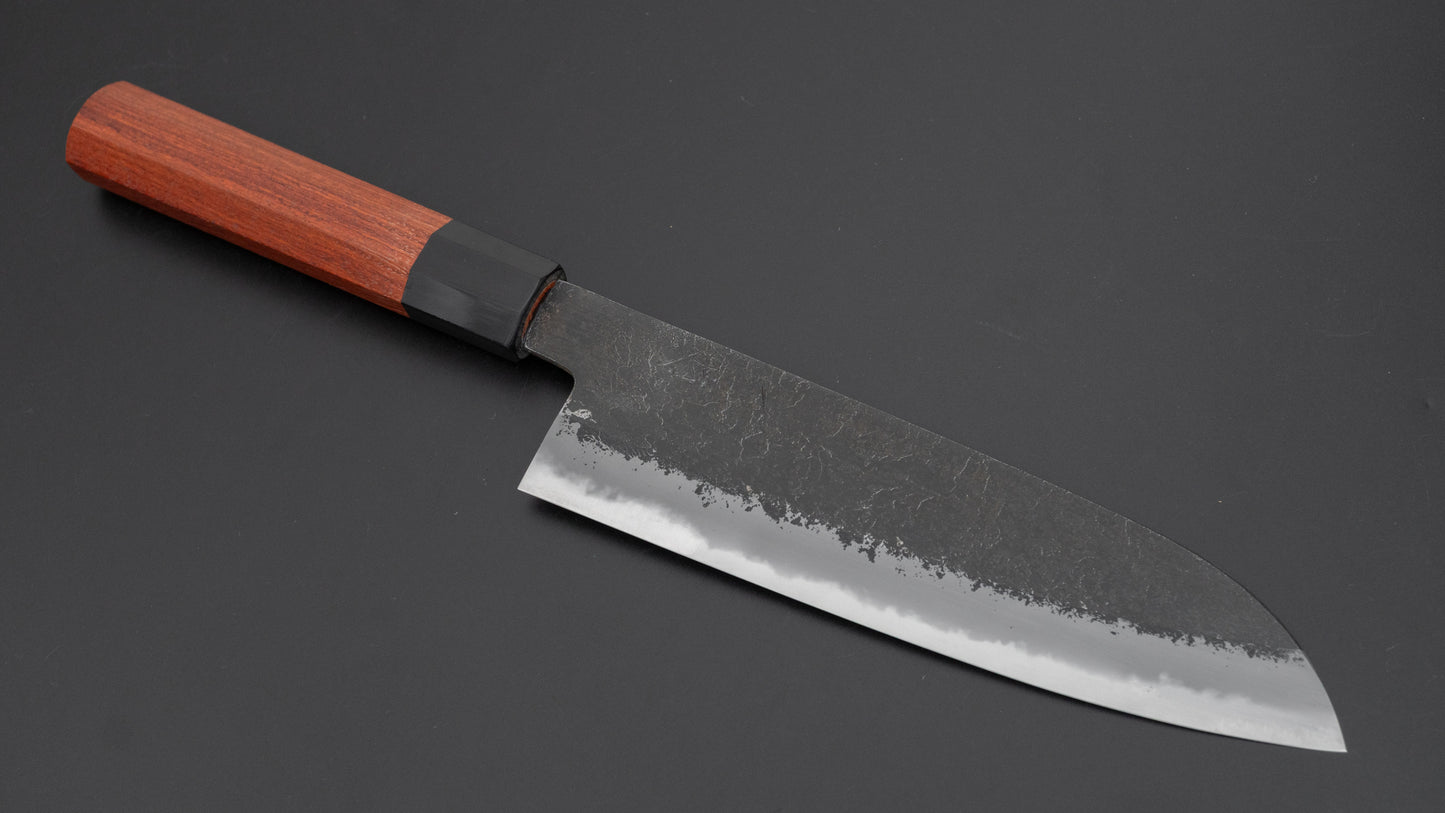 Hitohira Hinode Nashiji White #2 Santoku 180mm Quince Handle