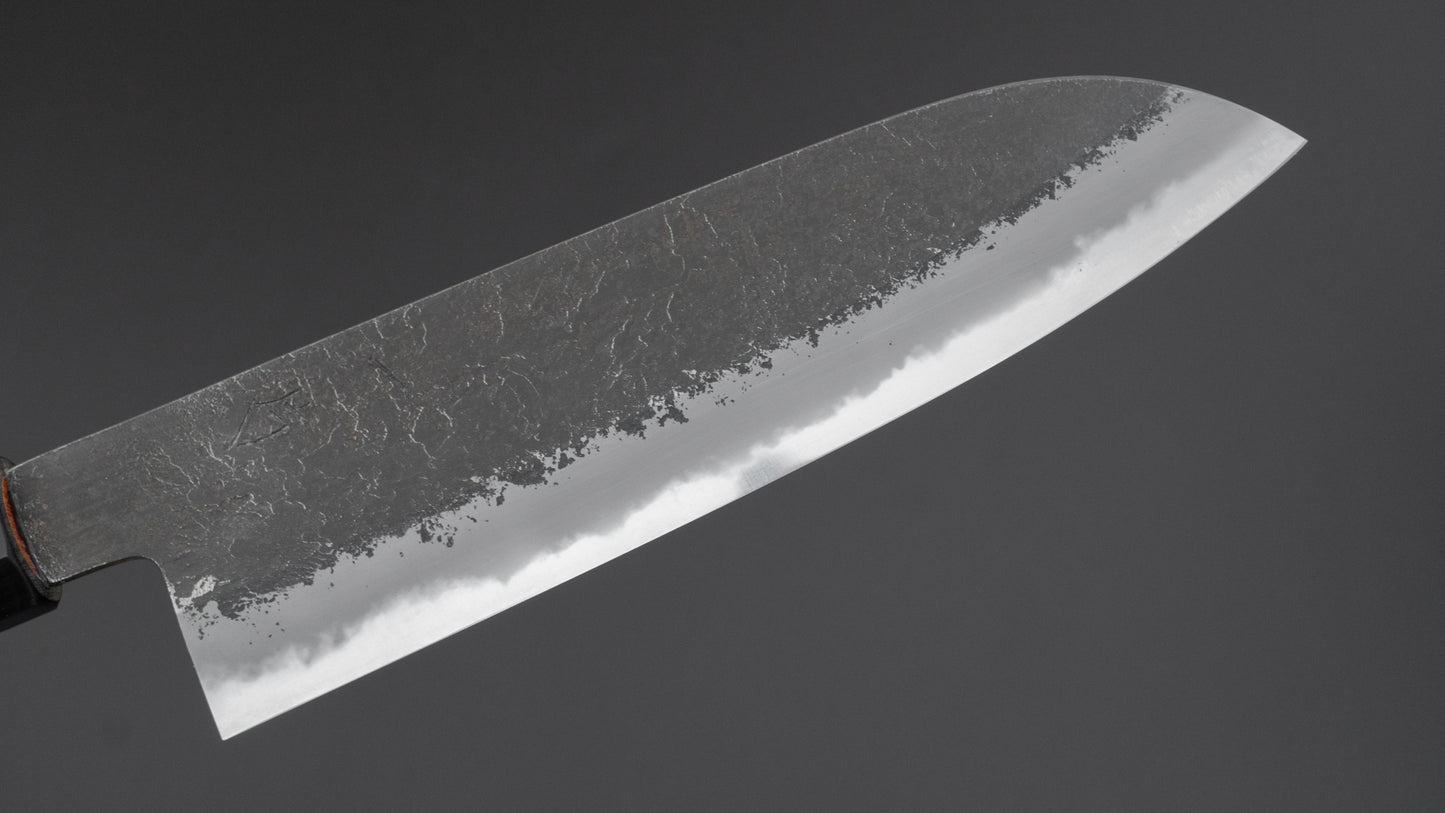 Hitohira Hinode Nashiji White #2 Santoku 180mm Quince Handle