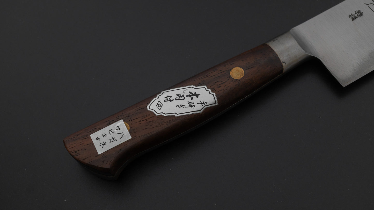 Morihei Hisamoto Vintage Carbon Sujihiki 330mm Rosewood Handle