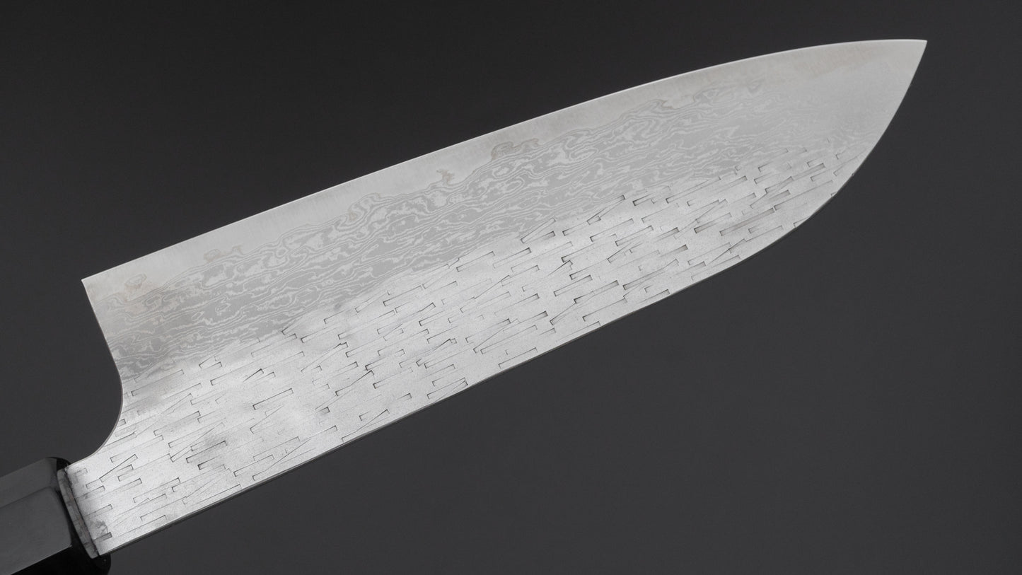 Nigara VG XEOS Santoku 170mm Ebony Handle