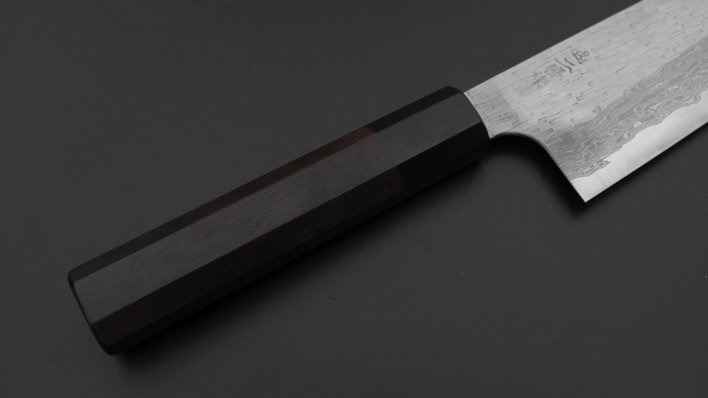 Nigara VG XEOS Santoku 170mm Ebony Handle