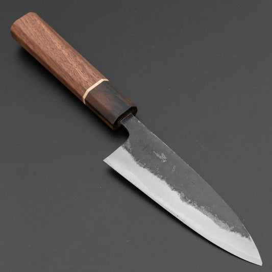 Hitohira Blue #1 Kurouchi Santoku 125mm Walnut Handle