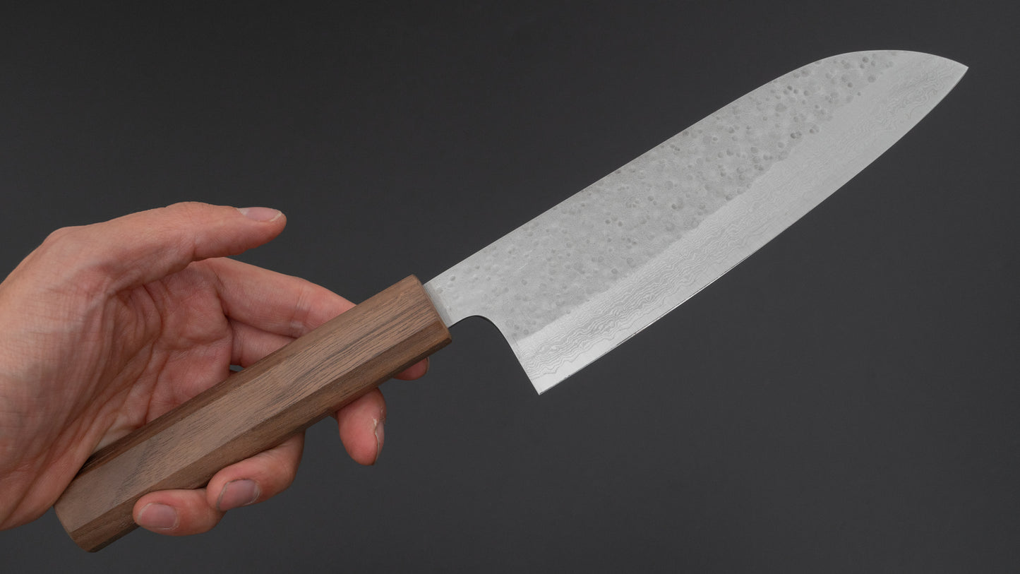 Hitohira STK VG-7 Santoku 165mm Walnut Handle