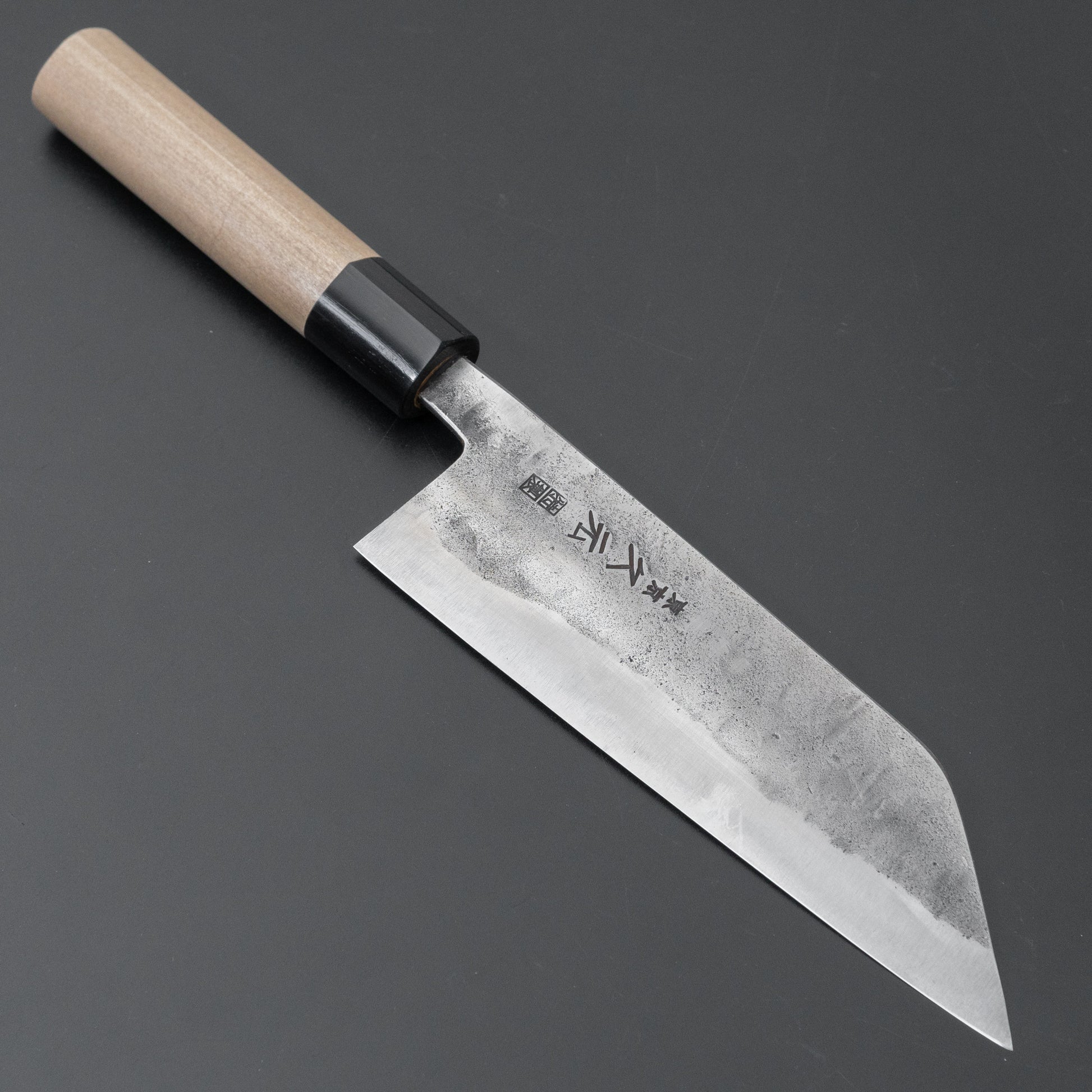 Morihei Hisamoto Blue Super Tsuchime Stainless Clad Bunka 165mm Ho Wood Handle - HITOHIRA