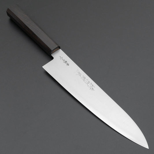 Hitohira Imojiya Blue Super Stainless Gyuto 210mm Ebony Handle