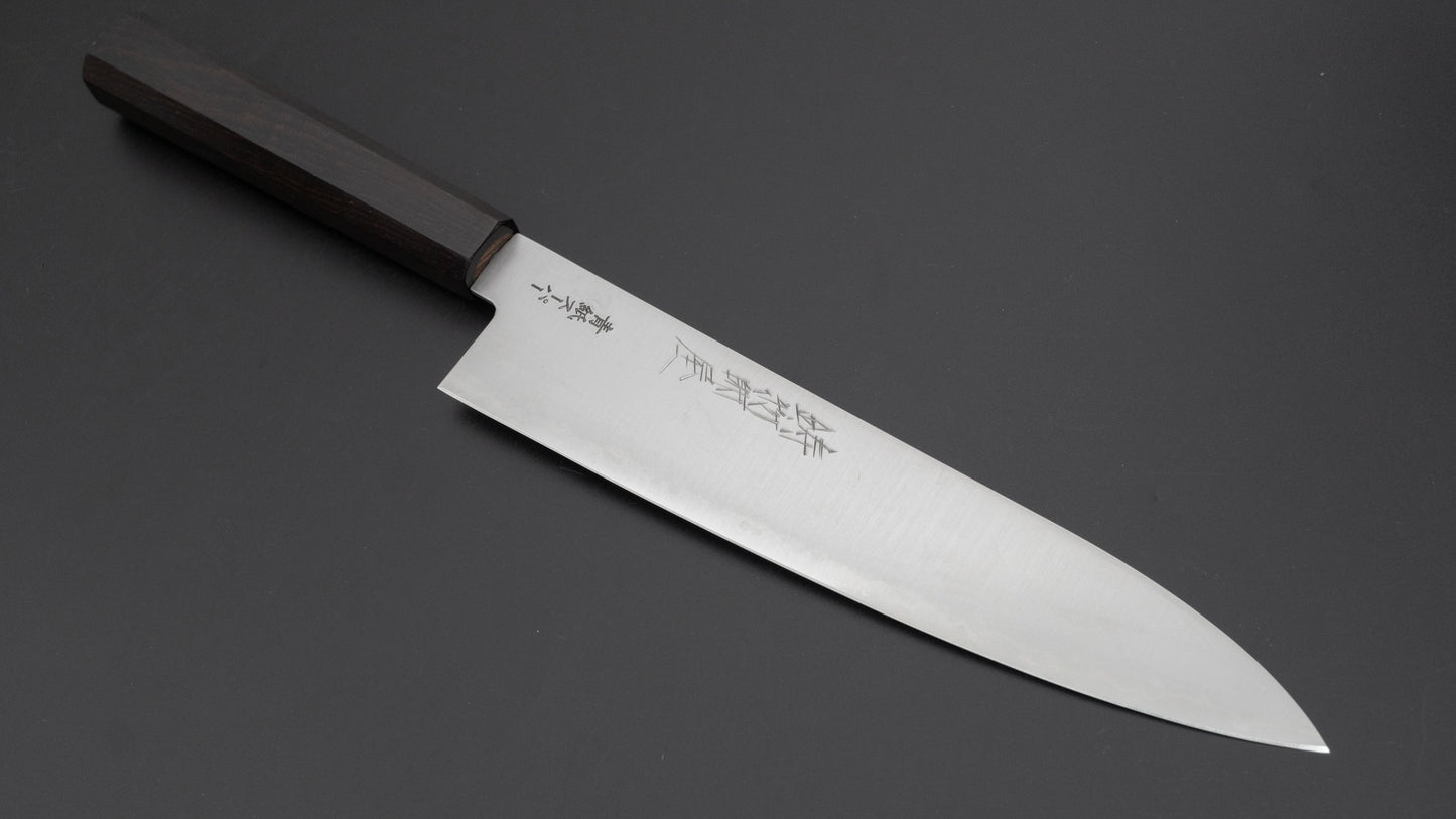 Hitohira Imojiya Blue Super Stainless Gyuto 210mm Ebony Handle