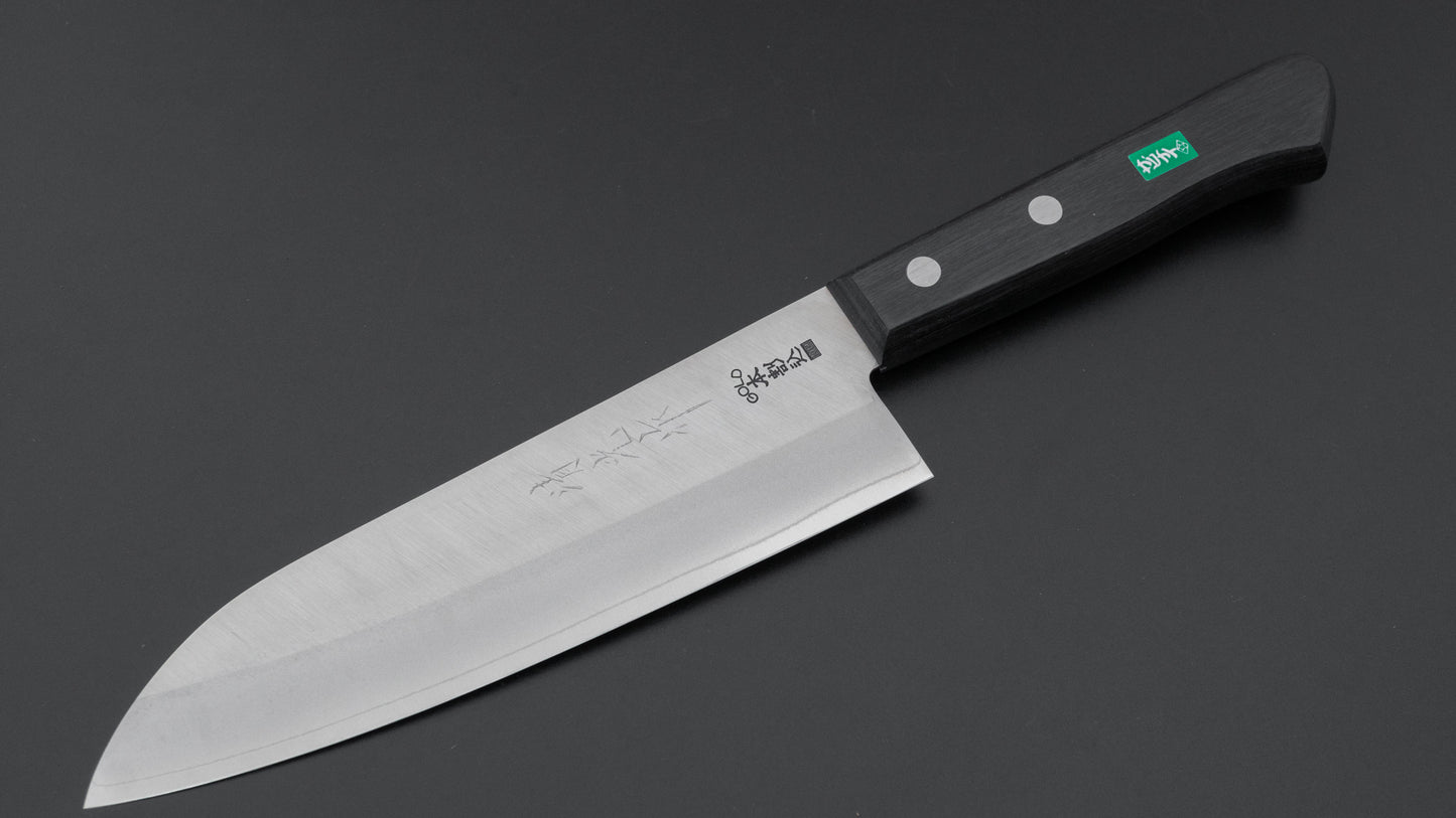 Morihei Kiyomitsu 80G Santoku Pakka Handle