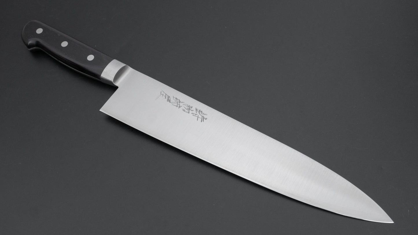 Hitohira Imojiya Blue #2 Stainless Clad Gyuto 270mm Pakka Handle