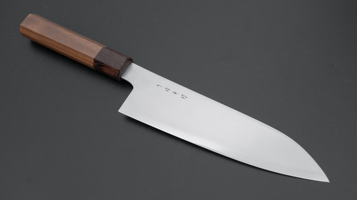 Hitohira KH Stainless Santoku 180mm Walnut Handle