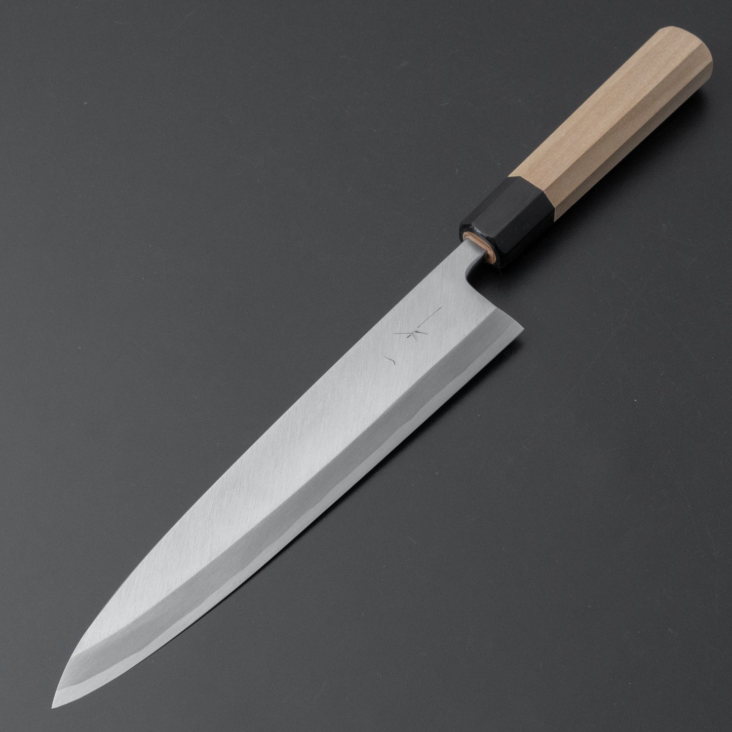 Hitohira Kikuchiyo Manzo White #3 Left-Handed Mioroshi Deba 240mm Ho Wood Handle - HITOHIRA