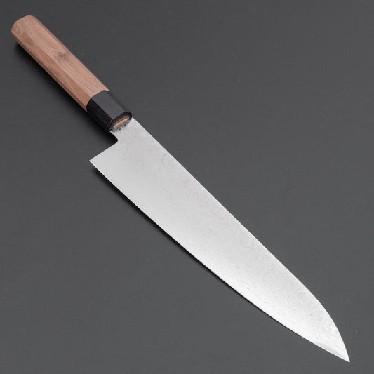 Hitohira HG Damascus Gyuto 240mm Walnut Handle