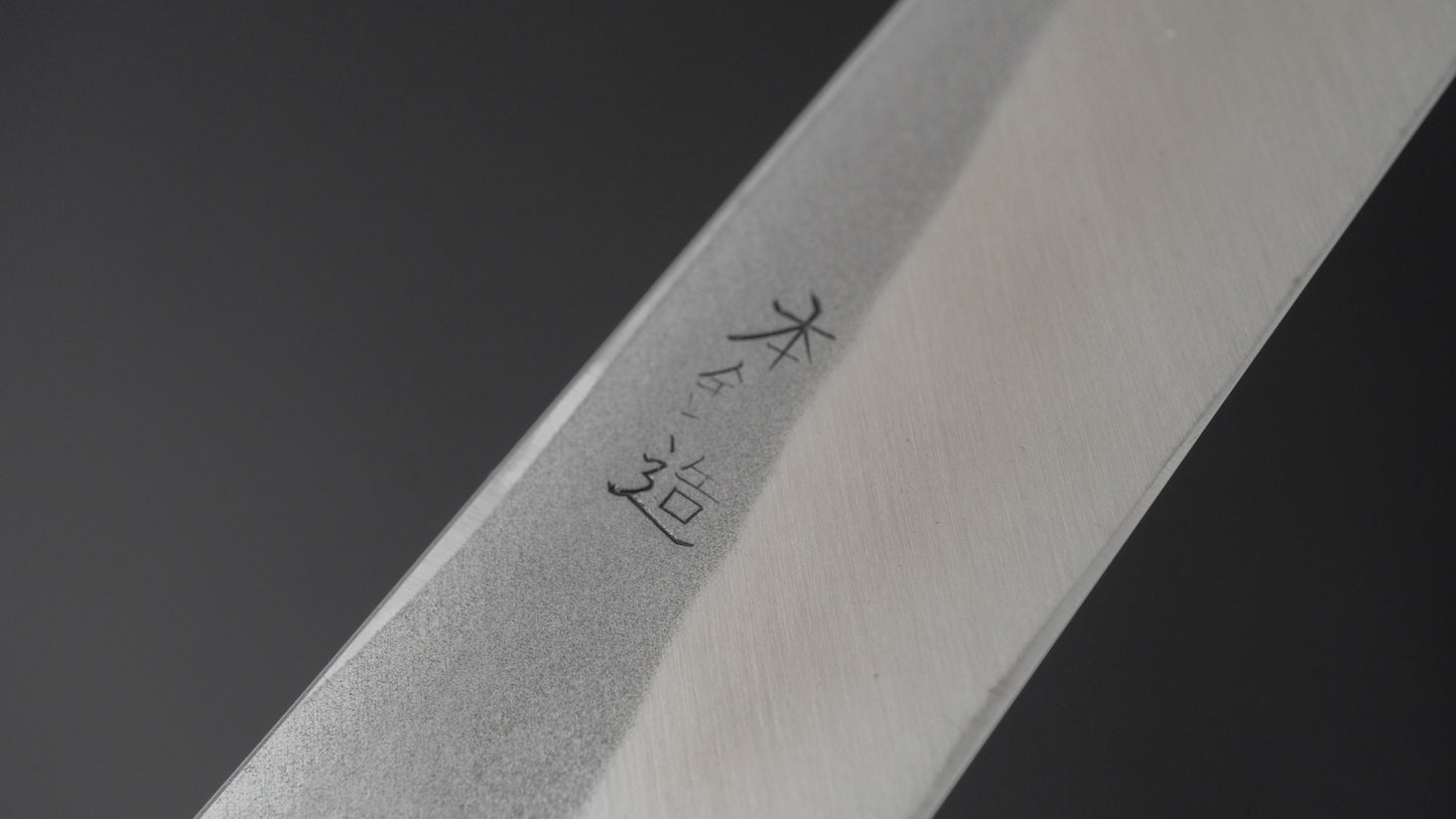Morihei Munetsugu White #2 Left-Handed Yanagiba 240mm Ho Wood Handle - HITOHIRA