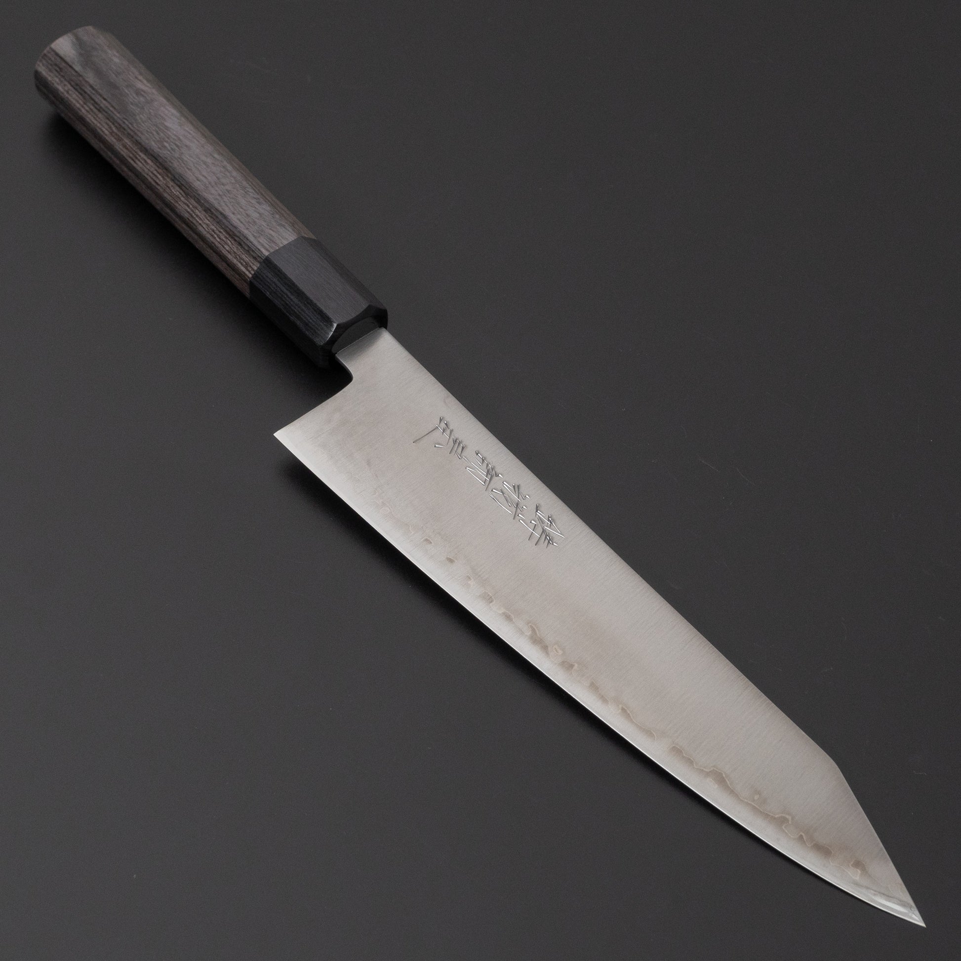 Hitohira Imojiya TH Blue Super Kiritsuke Gyuto 210mm Pakka Handle (Gray) - HITOHIRA