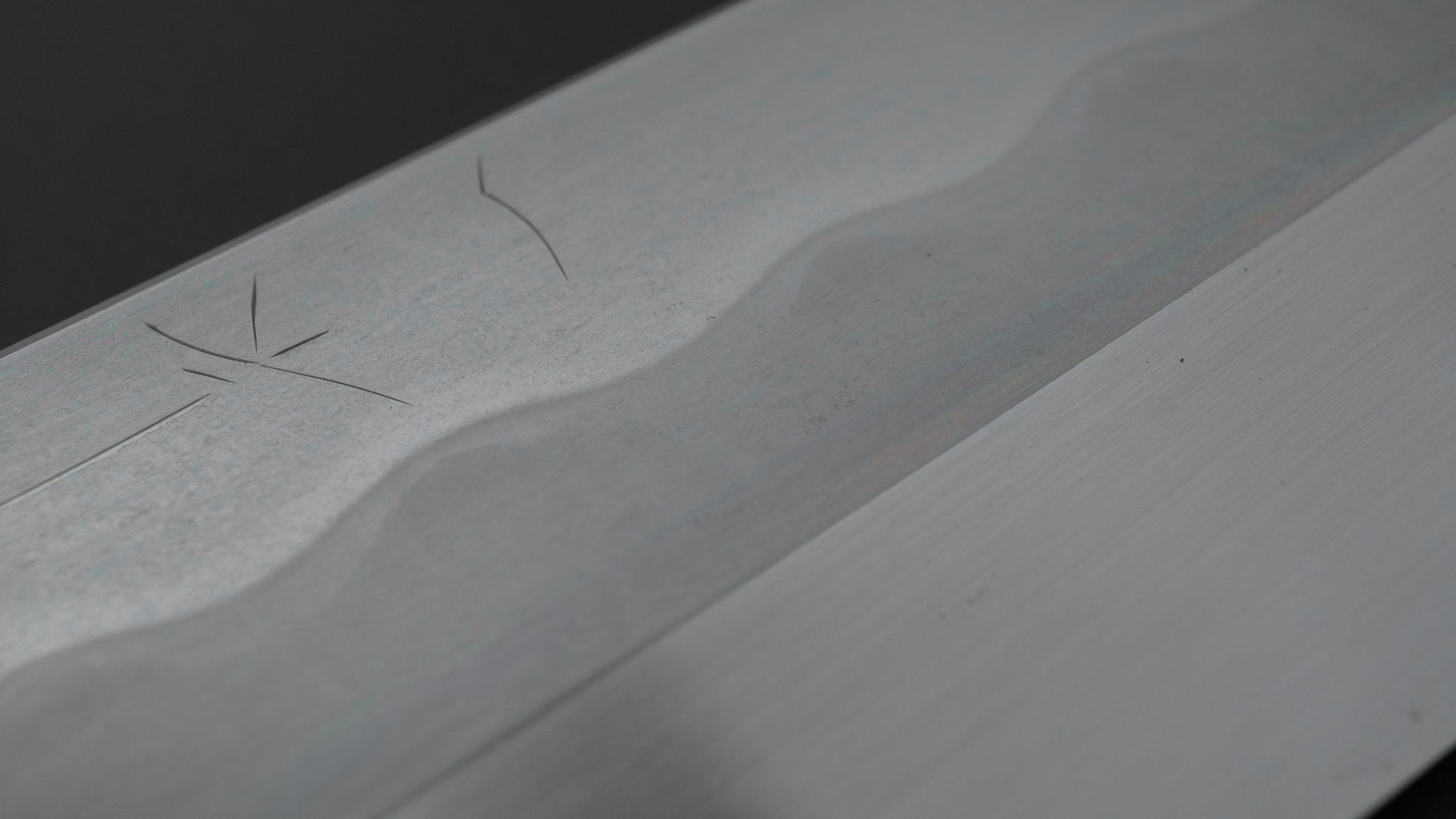 Hitohira Togashi White #1 Notaremon Mizu Honyaki Gyuto 240mm Taihei Makassar Ebony Handle (#128/ Saya)