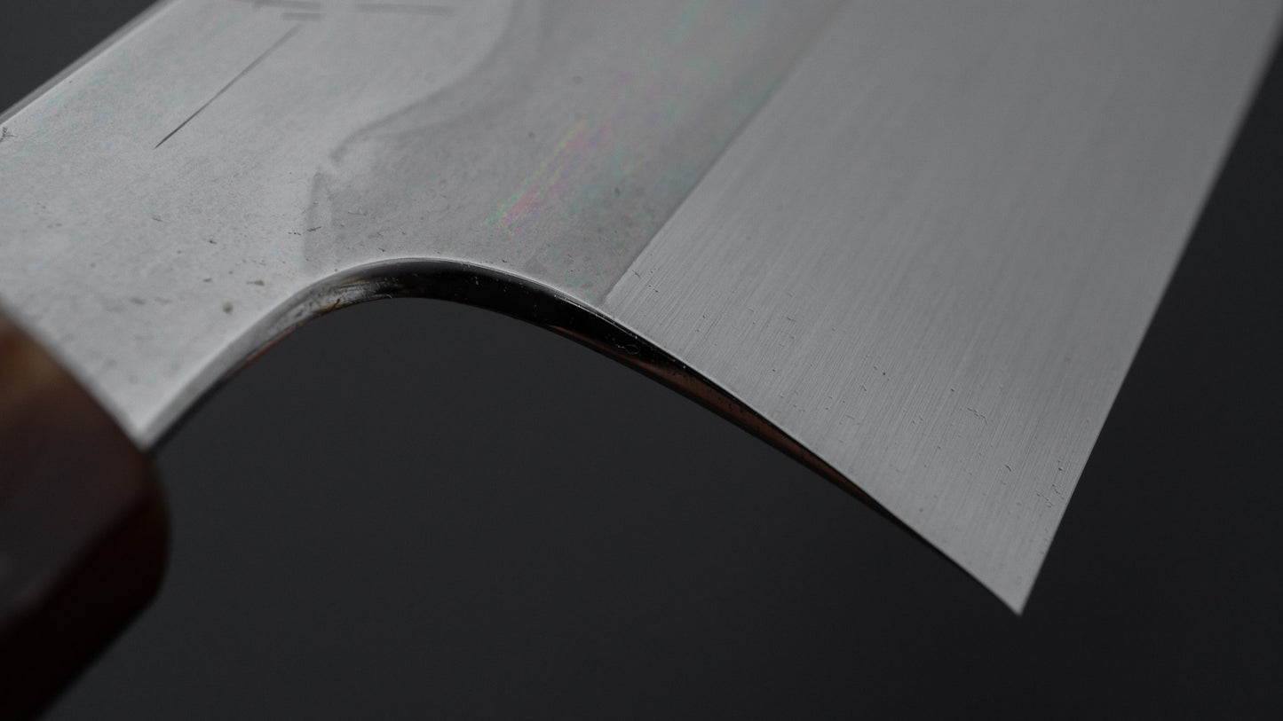 Hitohira Togashi White #1 Notaremon Mizu Honyaki Gyuto 240mm Taihei Makassar Ebony Handle (#129/ Saya)