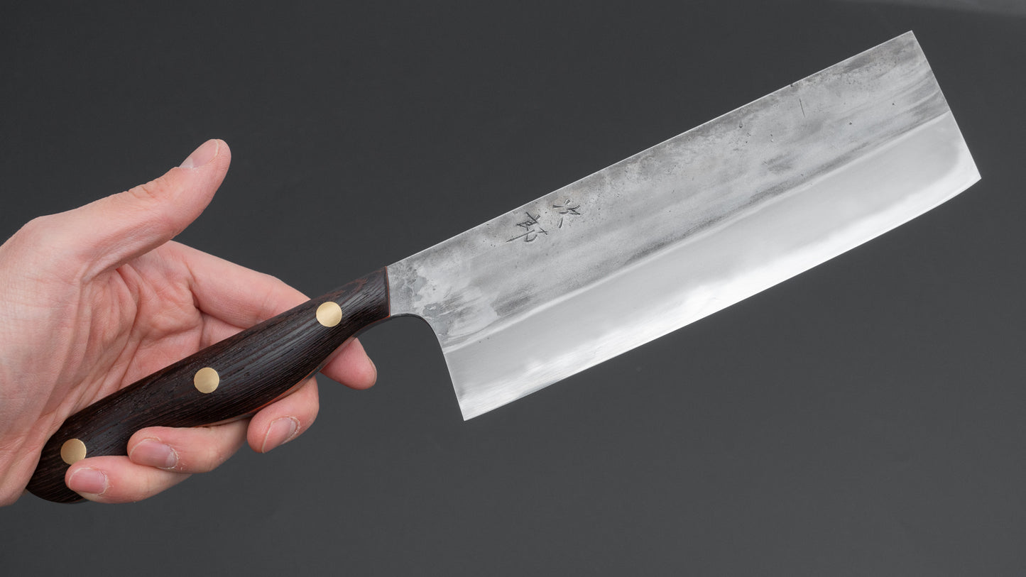 Jiro Tsuchime Yo Nakiri 180mm Tagayasan Handle (#654)