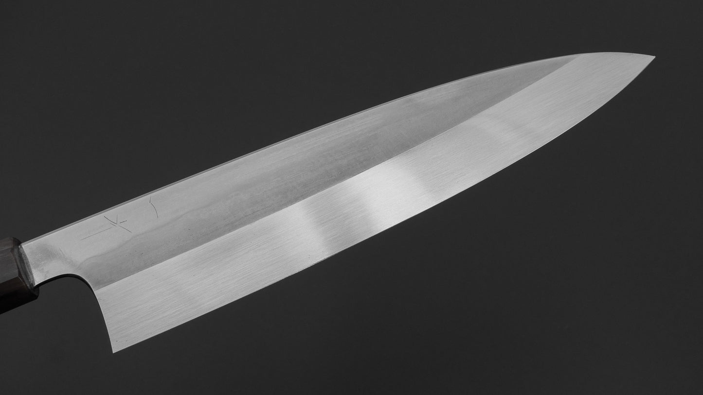 Hitohira Togashi Blue #1 Notaremon Mizu Honyaki Gyuto 240mm Taihei Ebony Handle (#132/ Saya)