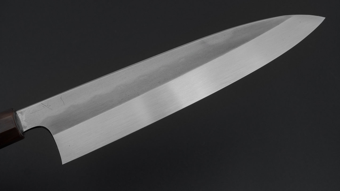 Hitohira Togashi Blue #1 Notaremon Mizu Honyaki Gyuto 240mm Taihei Ebony Handle (#133/ Saya)