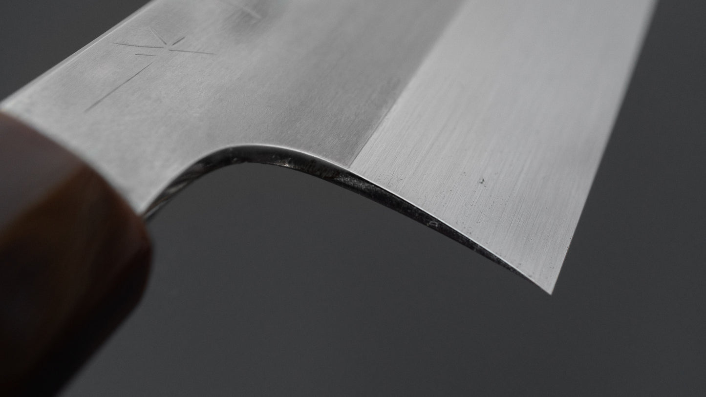 Hitohira Togashi Blue #1 Notaremon Mizu Honyaki Gyuto 240mm Taihei Ebony Handle (#133/ Saya)