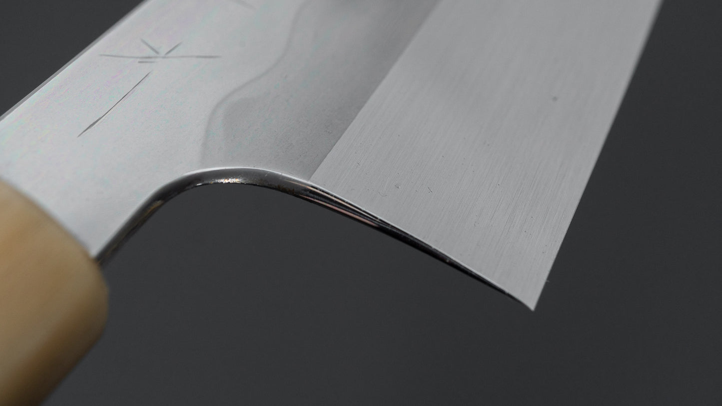 Hitohira Togashi White #1 Notaremon Mizu Honyaki Gyuto 240mm Taihei Makassar Ebony Handle (#134/ Saya)