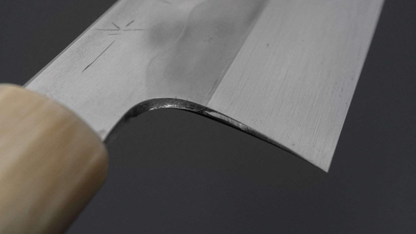 Hitohira Togashi White #1 Notaremon Mizu Honyaki Gyuto 240mm Taihei Makassar Ebony Handle (#135/ Saya)