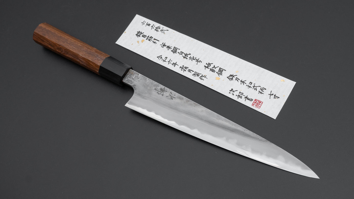Jiro Tsuchime Wa Sujihiki 210mm Taihei Tagayasan Handle (#662)