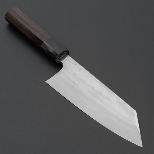 Hitohira Togashi White #1 Notaremon Mizu Honyaki Bunka 180mm Taihei Makassar Ebony Handle (#139/ Saya)