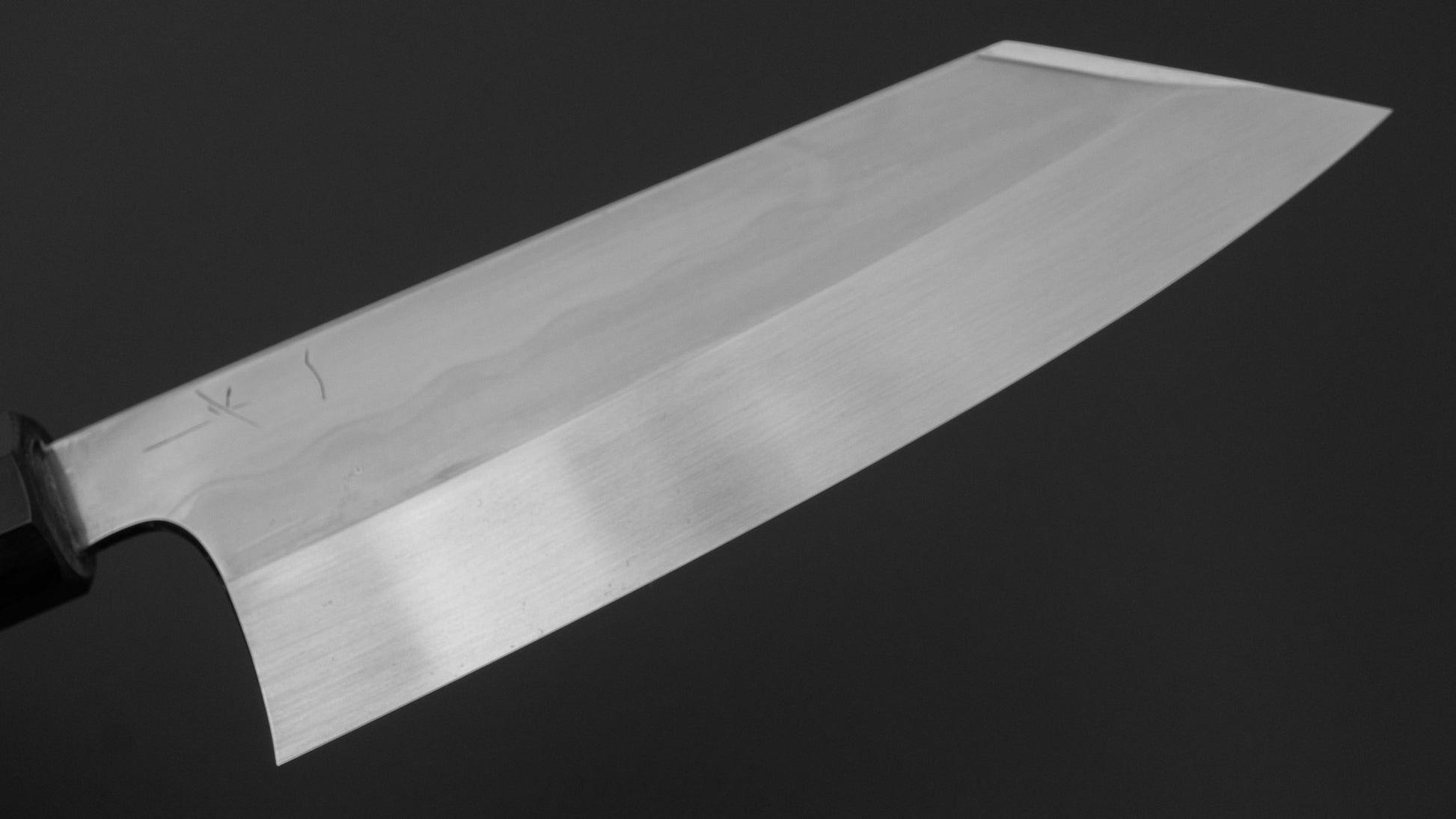 Hitohira Togashi White #1 Notaremon Mizu Honyaki Bunka 180mm Taihei Makassar Ebony Handle (#139/ Saya)