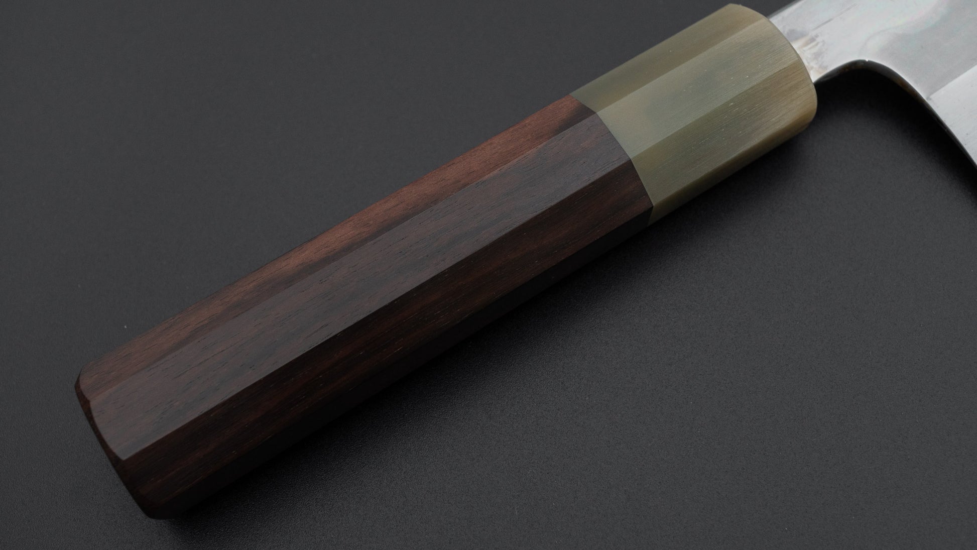 Hitohira Togashi White #1 Notaremon Mizu Honyaki Bunka 180mm Taihei Makassar Ebony Handle (#140/ Saya)