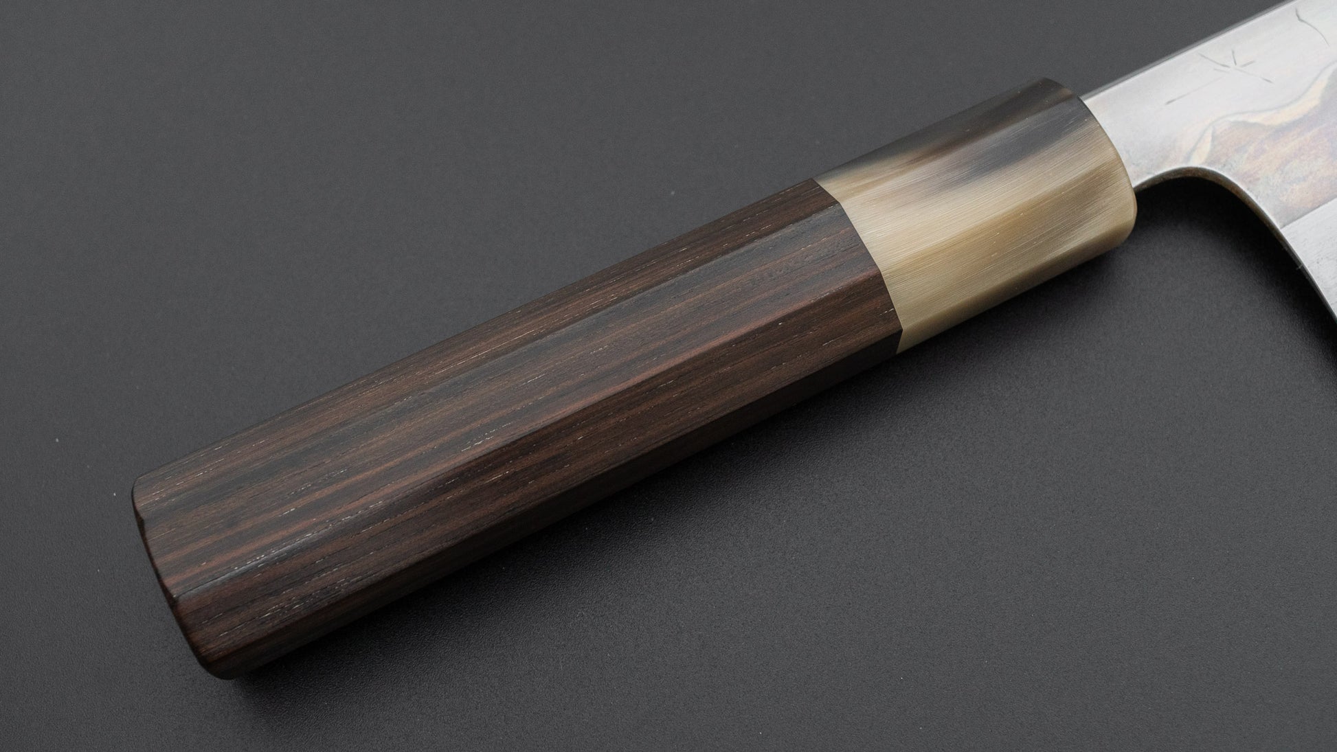 Hitohira Togashi White #1 Notaremon Mizu Honyaki Bunka 180mm Taihei Makassar Ebony Handle (#141/ Saya)