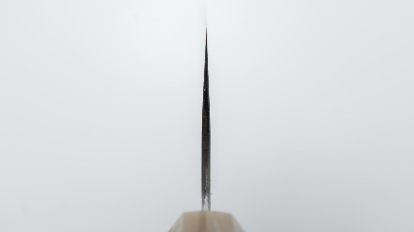 Hitohira Togashi White #1 Fuji Mizu Honyaki Santoku 180mm Ziricote Handle (#142/ Saya)