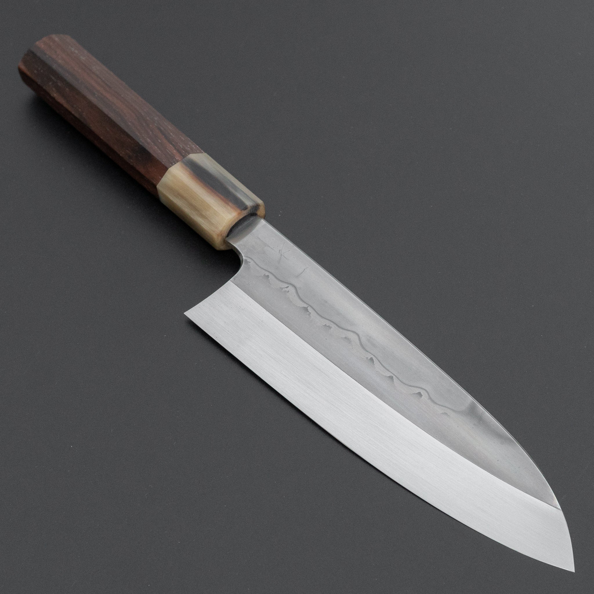 Hitohira Togashi White #1 Sanbonsugi Mizu Honyaki Santoku 180mm
