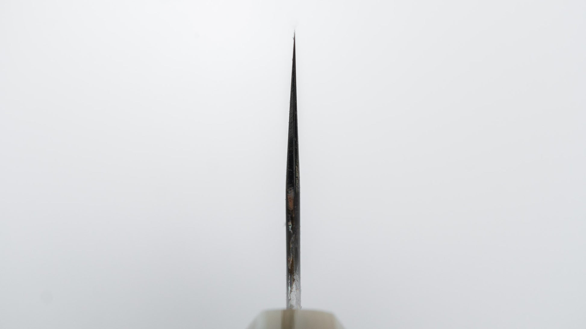 Hitohira Togashi White #1 Sanbonsugi Mizu Honyaki Santoku 180mm Taihei Makassar Ebony Handle (#147/ Saya)