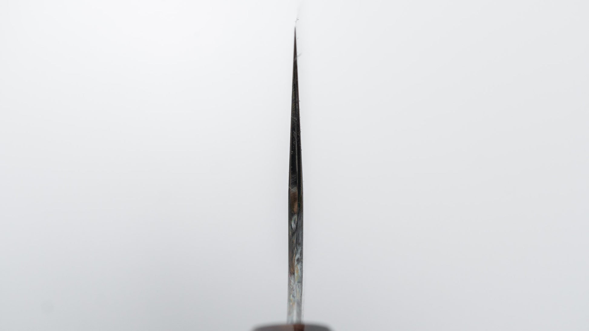 Hitohira Togashi White #1 Fuji Mizu Honyaki Santoku 180mm Taihei Makassar Ebony Handle (#149/ Saya)