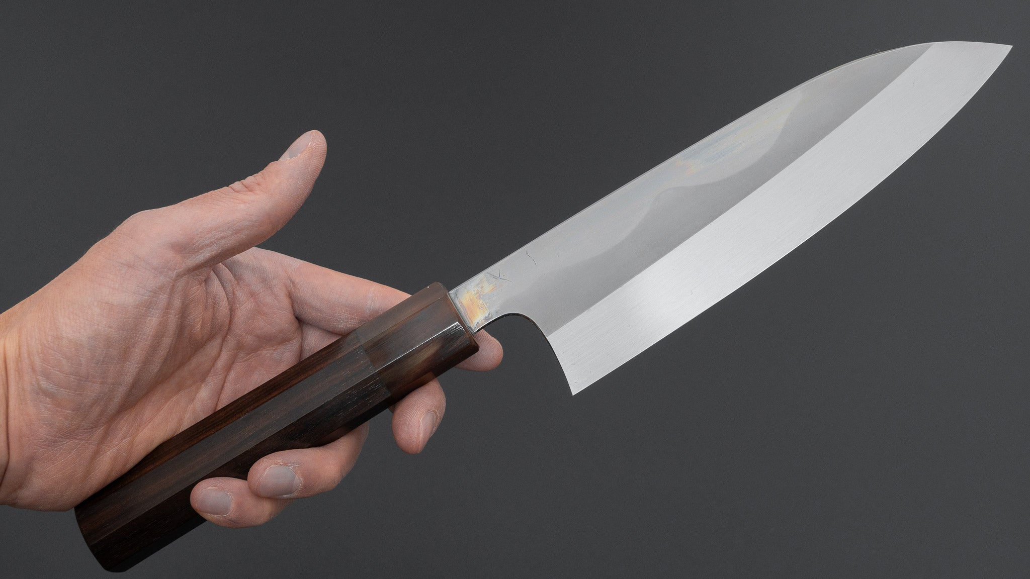 Hitohira Togashi White #1 Fuji Mizu Honyaki Santoku 180mm Taihei